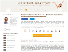 Tablet Screenshot of lichtwecker-test.de